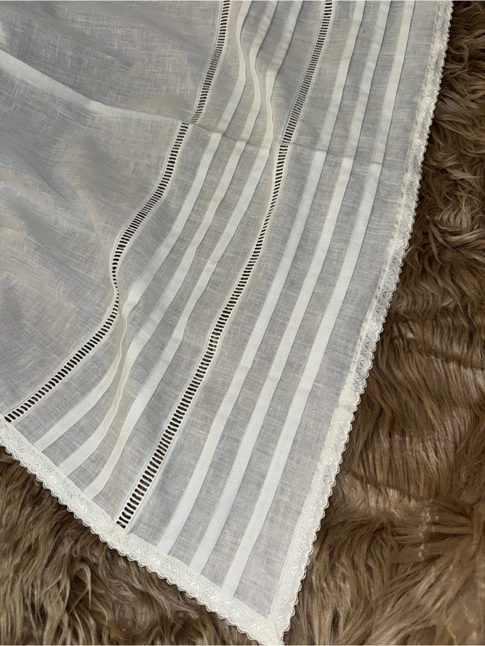 Vintage Authentic Helene Straßer Drindl Apron, White, Size 40 = US Large German - Picture 7 of 10